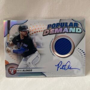 2024 Topps Popular Demand Pete Alonso Game Used Auto #DPAR-PA (037)